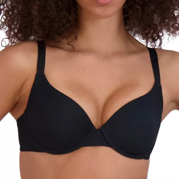 Steve Madden Women's Demi Logo-Strap T-Shirt Bra SM12153 -Black NWT!!! - Picture 1 of 3